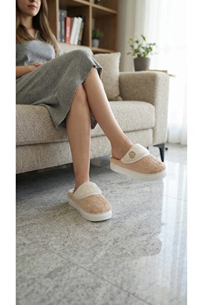 BİG STEPS Silent Sole Soft Plush Women's House Slippers