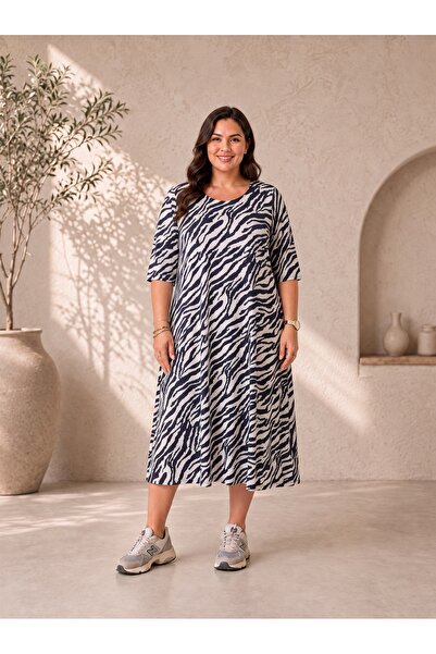Paw Garage Φόρεμα plus size - Πολύχρωμο - Μακρύ