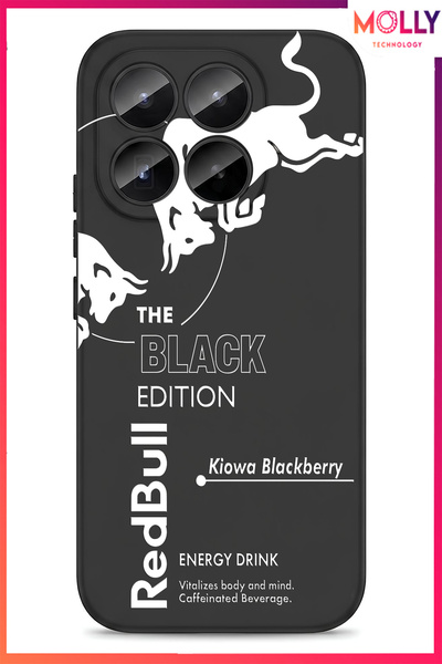 Molly Mİ 17T İçin Siyah Redbull The Black Edition Desenli İçi Kadife Silikon ...