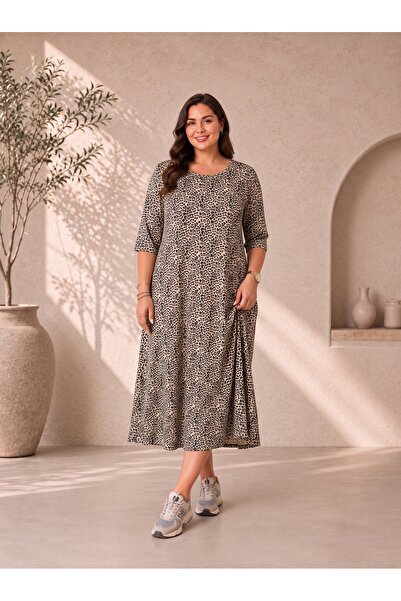 Paw Garage Φόρεμα plus size - Πολύχρωμο - Μακρύ