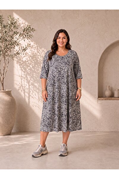 Paw Garage Φόρεμα plus size - Πολύχρωμο - Μακρύ