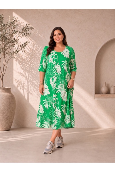 Paw Garage Φόρεμα plus size - Πολύχρωμο - Μακρύ
