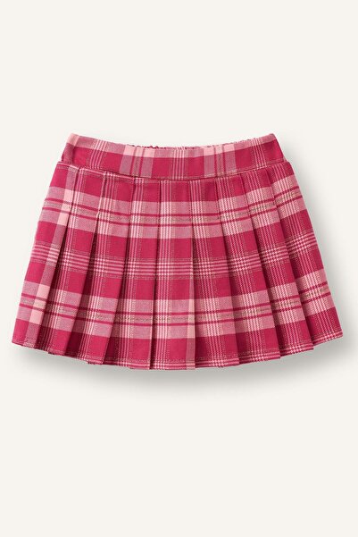 DeFacto Plaid Patterned Pleated Flannel Skirt Baby Girl I3965A526Au