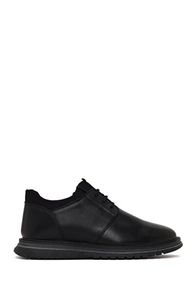 Derimod Men's Black Lace-Up Leather Casual Shoes Wm700008Dv