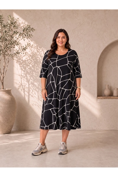 Paw Garage Φόρεμα plus size - Πολύχρωμο - Μακρύ