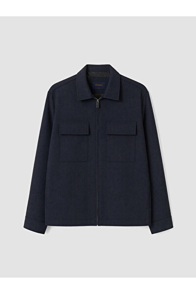 LC Waikiki Vizyon New Season Navy Blue Regular Fit Men's Jacket