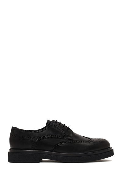 Derimod Men's Black Lace-Up Leather Casual Shoes Wm820003Dv
