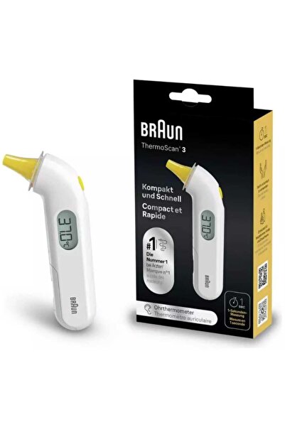 Braun ثيرموسكان ®   ميزان حرارة للأذن بثلاثة مستشعرات - IRT3030
