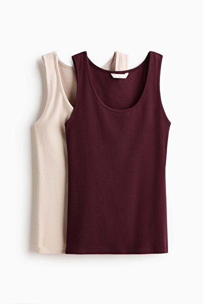 H&M MAMA 2-pack nursing vest tops