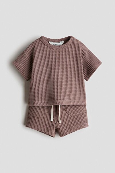 H&M 2-piece waffled cotton set