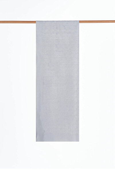 Kayra Logo Detailed Viscose Shawl Gray