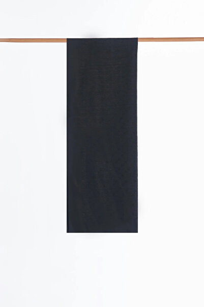 Kayra Logo Detailed Viscose Shawl Black