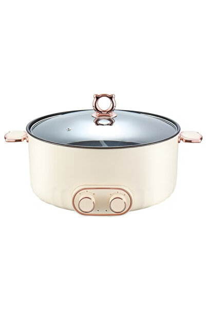 GGEROU 6L Electric Double Hot Pot with Independent Temperature Control - Non-...