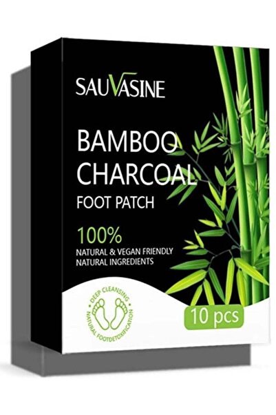 Sauvasine Bamboo Charcoal Foot Patch, Deep Cleansing Foot Pads for Stress Rel...