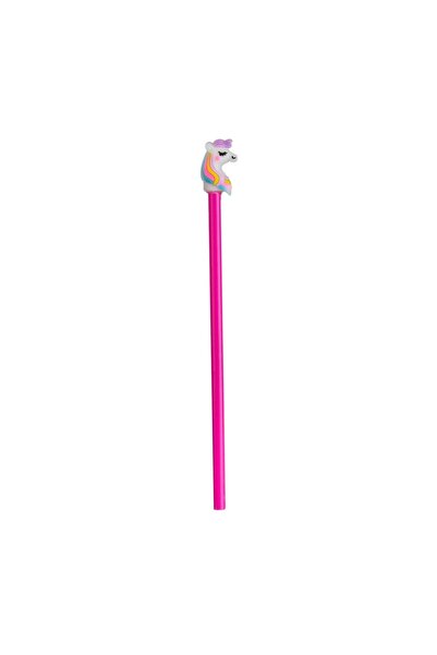 OEM Creion pentru scris și desen, model unicorn, roz, 20cm – ideal pentru șco...
