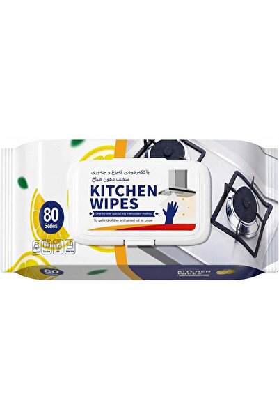 Moment Kitchen Cleaning Wipes - 80 Count | Lemon Scent | Powerful Grease & Oi...
