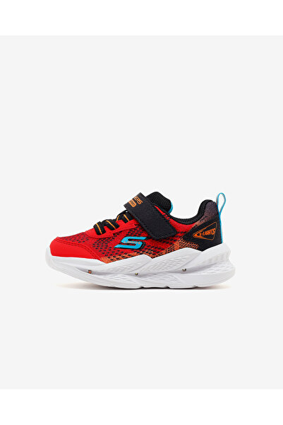 SKECHERS METEOR-LIGHTS 2.0 Büyük Erkek Çocuk Kırmızı/Siyah Işıklı Spor Ayakka...