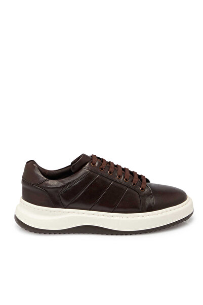Tergan Kahverengi Hakiki Deri Erkek Sneaker - E25S1AY57404-A24