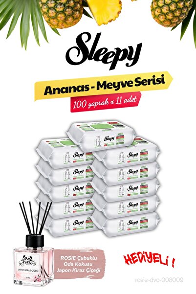 Sleepy 1100 Sheets (100 X 11) Pineapple Surface Cleaning Towels, Rosie Room F...