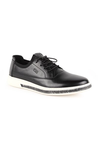LBR Men's Casual Shoes Genuine Leather Lockable Rubber Laces Flexible High-To...
