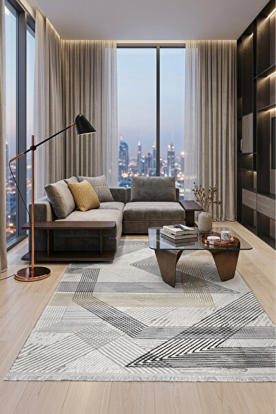 Generic Darla Modern Geometric Carpet - Luxury Living Room Rug