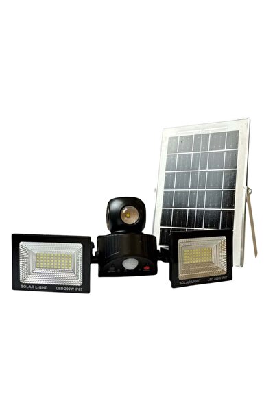 OEM Proiector solar LED dublu, senzor mișcare, telecomandă - Set 2 buc