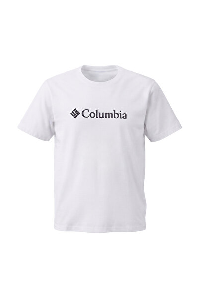 Columbia Basic Logo 2155001-100 Erkek Tişört Beyaz