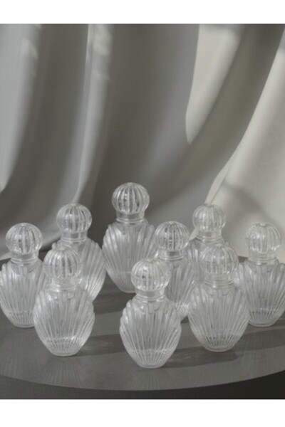 ZC ZERİVA CONSEPT 50 Adet Plastik İstiridye Kolonya Şişesi 40 cc 8x5 cm – Dek...