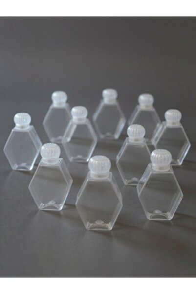ZC ZERİVA CONSEPT 100 Adet Plastik Yıldız Kolonya Şişesi 50 cc 8x5 cm – Dekor...