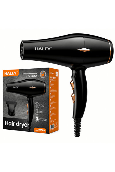 HALEY Uscător De Păr Profesional HY-4031, 2200W, 3 Trepte De Temperatură, Con...