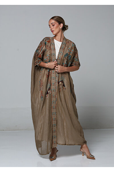 ASSALA Bisht Hayat | Multicolor - Free size - Brown