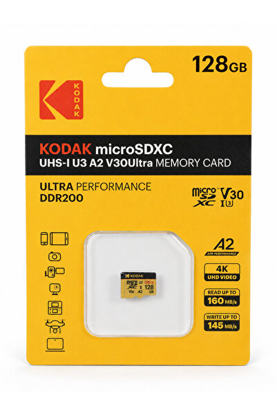 Kodak 128Gb Micro Sd Uhs-I U3 V30 Ultra Memory Card