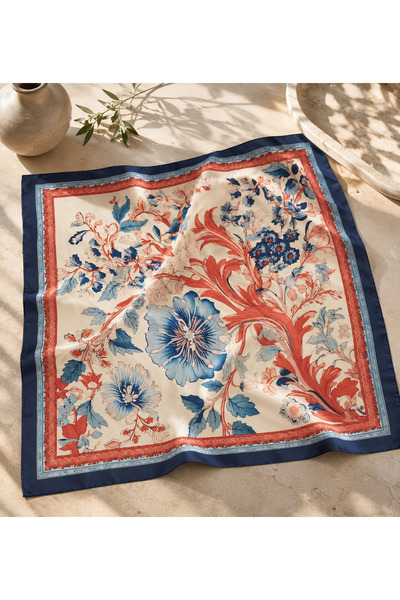 Bandana Patterned Women's Scarf (50X50)