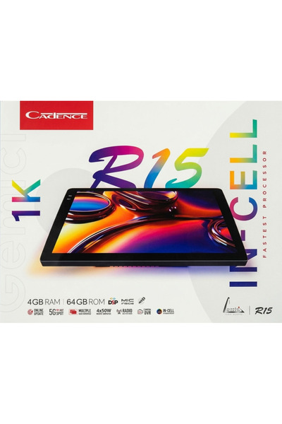 Cadence R15 9 İnç 1K Ekran 6 GB RAM / 128 GB Hafıza Universal Multimedya – Ön...