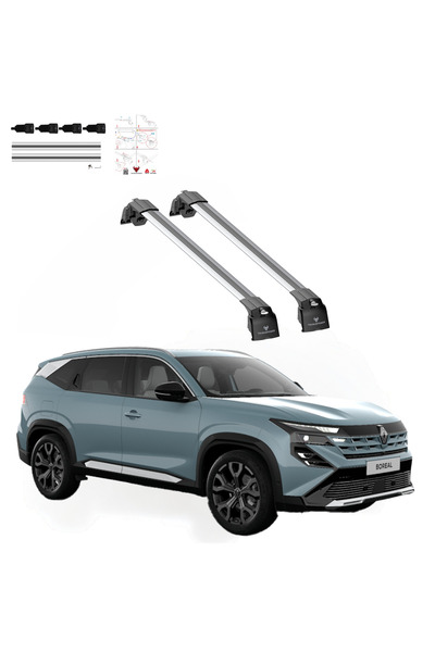 TAURUSPOWER Renault Boreal 2026 ve sonrası Uyumlu Ara Atkı Tavan Barı Gri (2 ...