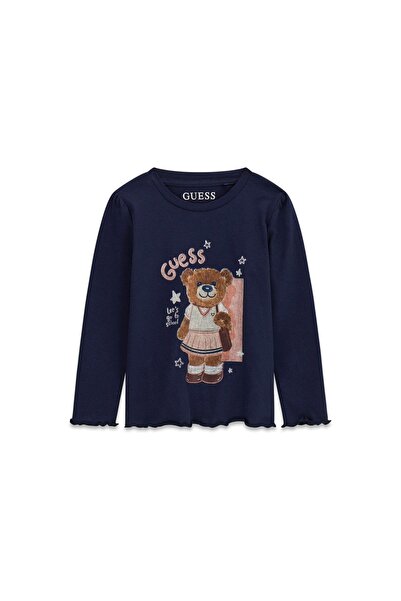 Guess Bluză de fată K6YI11K3676 Albastru închis