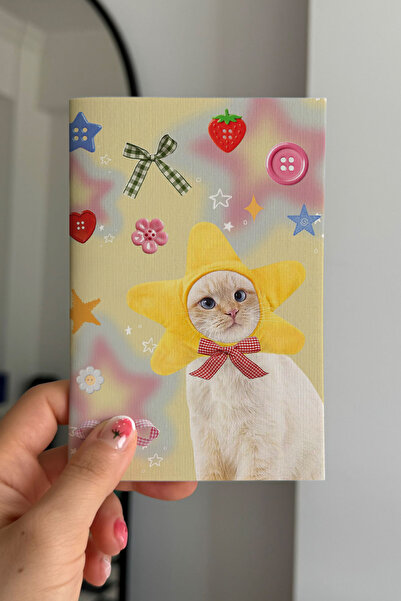 Planet Butik Cat Collage Mini Unlined Notebook
