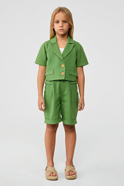 Tyess Girl Green Jacket