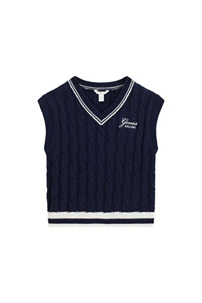 Guess Pulover de fată J6YR05Z0835 Albastru închis