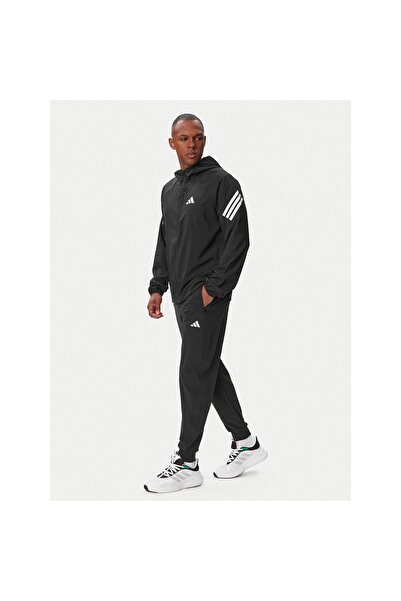 adidas Geacă de alergare pentru bărbați KQ8060 Negru