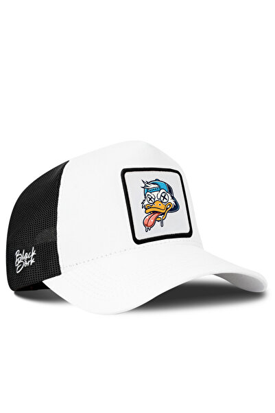 BlackBörk Duck Logo White-Black Trucker Hat