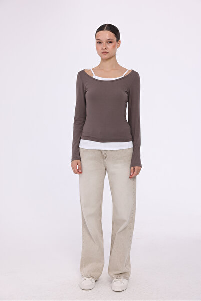 THE WESS Athlete Long Sleeve Bluz 2-Piece Set