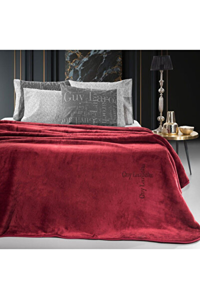 Guy Laroche Κουβέρτα Logo Burgundy 220x240