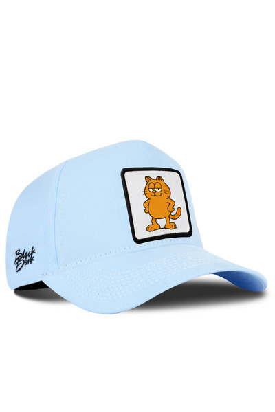 BlackBörk Cat Logo Ice Blue Baseball Premium Cap