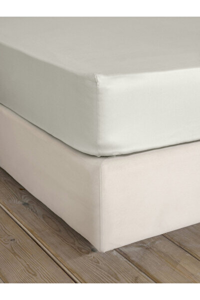 Nima Home Σεντόνι Υπέρδιπλο με Λάστιχο Superior Satin - Fog Beige