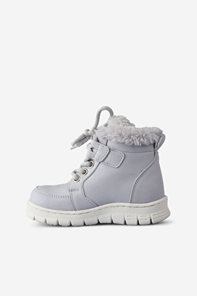 Vicco Punto Fur Baby Girl Gray Boots