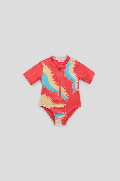 GB Baby Baby Girl Patterned Swimsuit