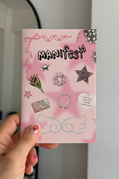 Planet Butik Manifest Pink Mini Unlined Notebook