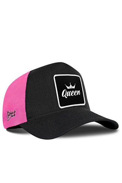 BlackBörk Queen Logo Cordura Black-Pink Trucker Hat