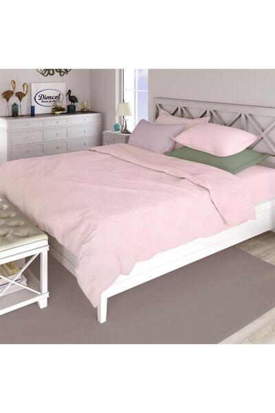 Dimcol Κουβέρτα Πικέ Μονόχρωμη 240X250 Ροζ 100% Cotton